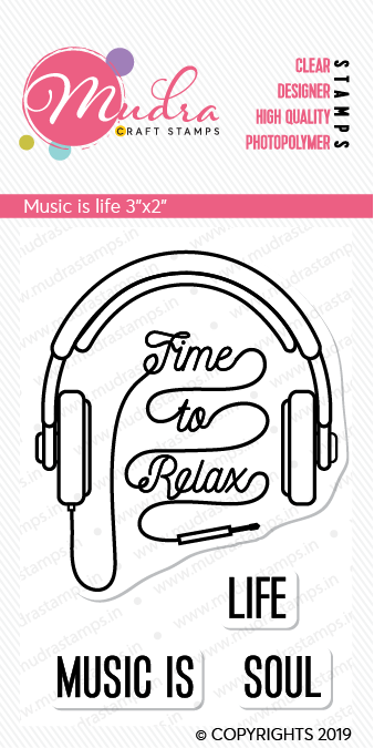 Mudra Craft Stamps - Music is life