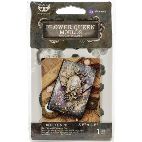 Prima Finnabair Decor Moulds 3.5"X4.5" - Flower Queen
