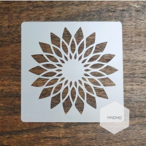 Mandala 5by5 inch stencils (Design 10)