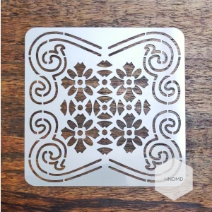 Mandala 5by5 inch stencils (Design 12)