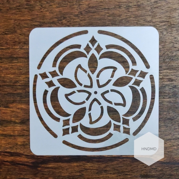 Mandala 5by5 inch stencils (Design 28)