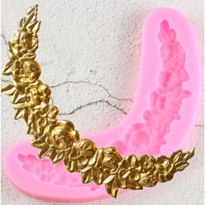 Rose Flourish Silicone Clay Mould