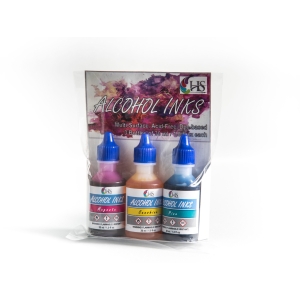 HS Alcohol Inks - Set 2 (Magenta, Pine and Sunshine)