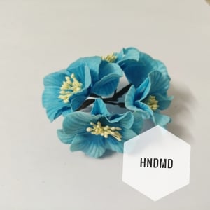 Large Mulberry Flowers - Light Blue (Pack of 10) (CAMR404)