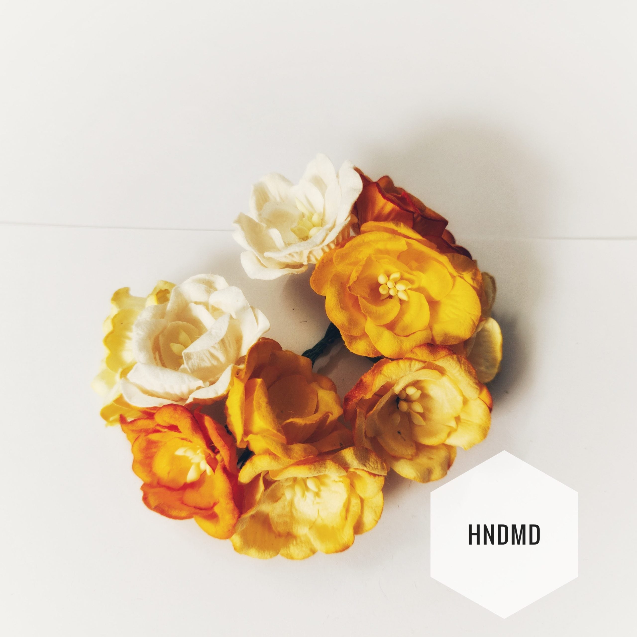 Mulberry Poppy Flowers - Shades of Yellow (Pack of 10) mulberry paper flowers CAMR417 scaled Mulberry Poppy Flowers - Shades of Yellow (Pack of 10)