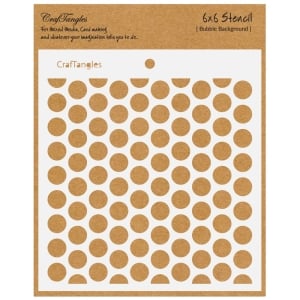 CrafTangles 6"x6" Stencil - Bubble Background