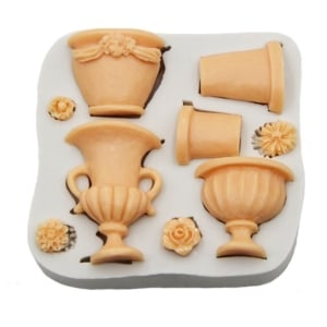 Flower Pots Silicone Clay Mould