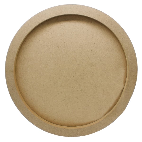 MDF Circle Decoupage Tray - Medium