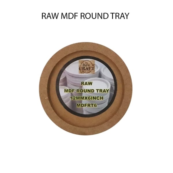MDF Circle Decoupage Tray (6 inch)