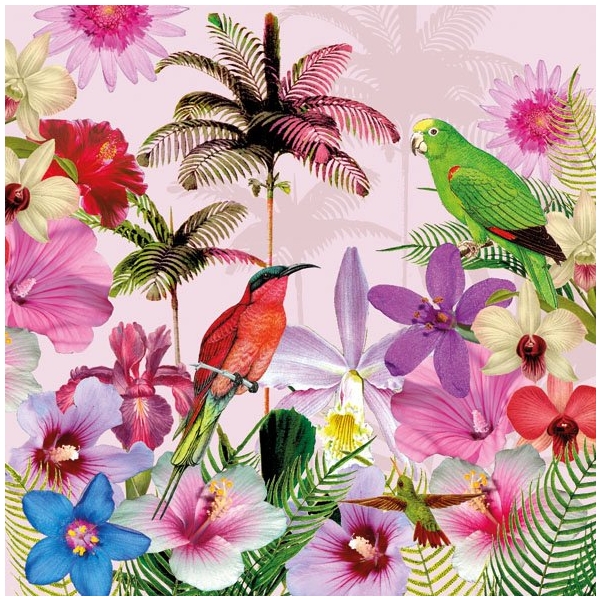 German Decoupage Napkins (5 pcs) - Tropical