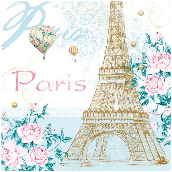 German Decoupage Napkins (5 pcs) - Paris