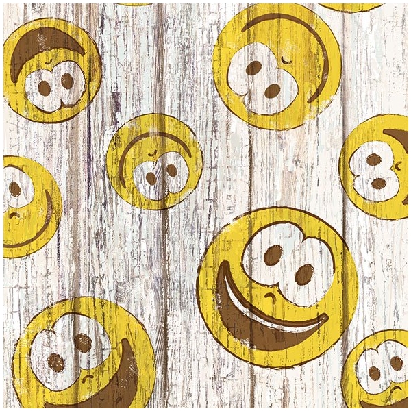 German Decoupage Napkins (5 pcs) - Smiley