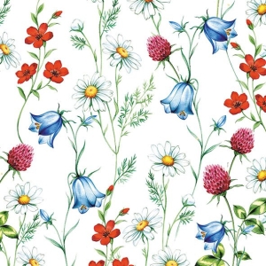 German Decoupage Napkins (5 pcs) - Mixed Wildflowers