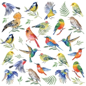 German Decoupage Napkins (5 pcs) - Birds