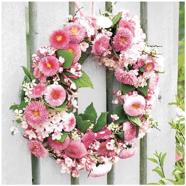 German Decoupage Napkins (5 pcs) - Wreath of Roses