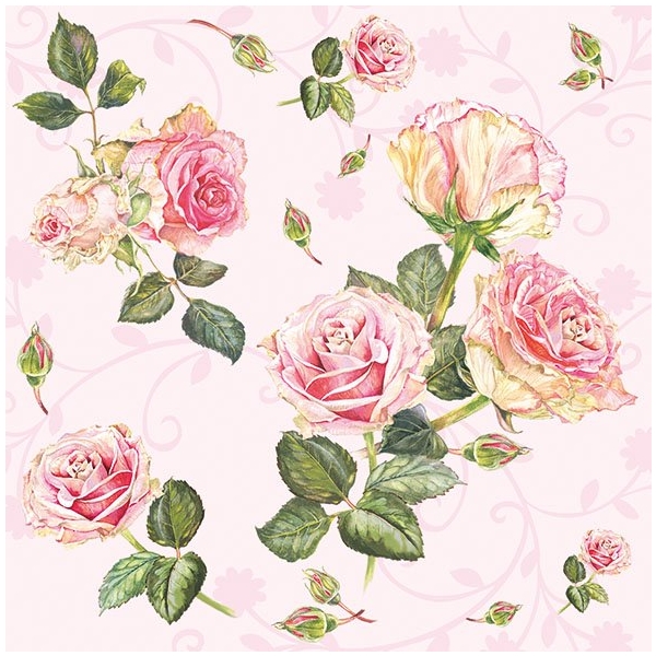 German Decoupage Napkins (5 pcs) - Rosie Rose