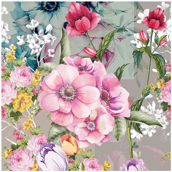 German Decoupage Napkins (5 pcs) - Megan Flowers