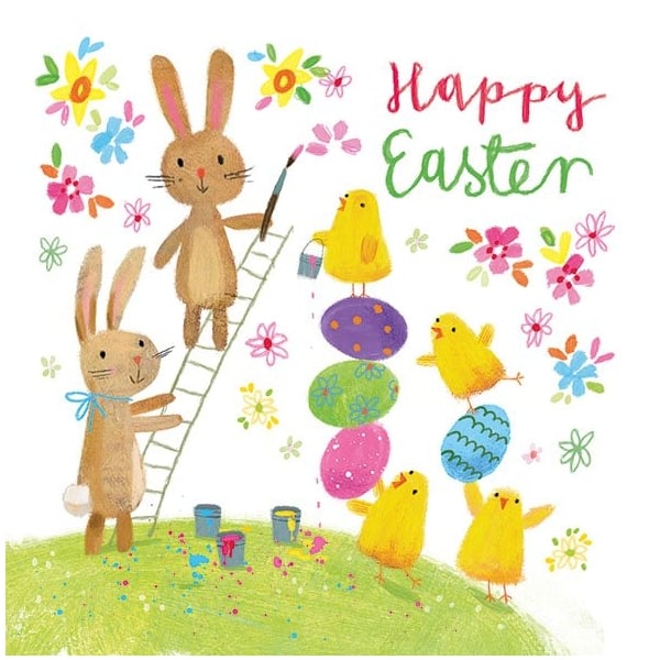 German Decoupage Napkins (5 pcs) - Easter Tower