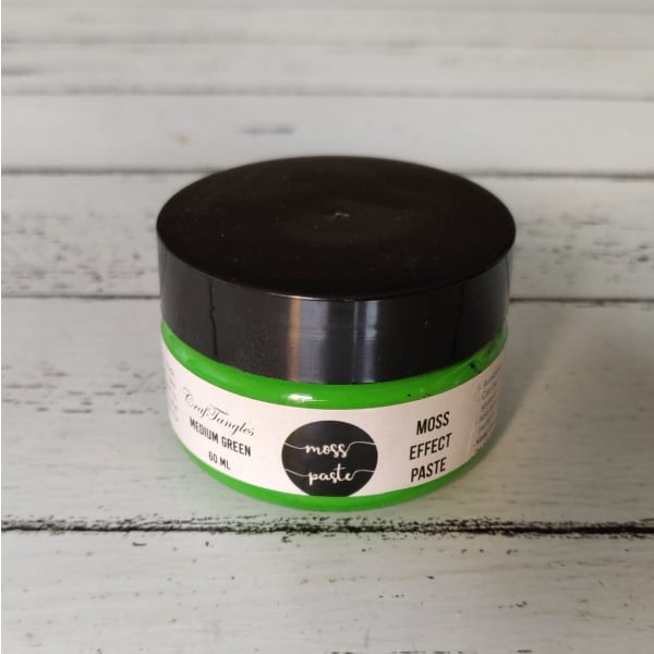 CrafTangles Moss Effect Texture Paste - Medium Green (60 ml)