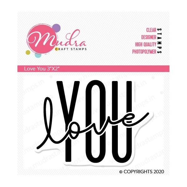 Mudra Craft Stamps - Love You