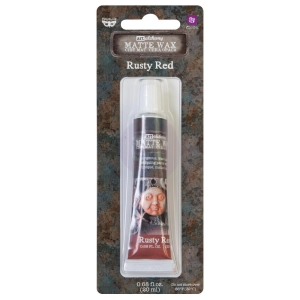 Prima Marketing Finnabair Art Alchemy Matte Wax .68 Fluid Ounce - Rusty Red