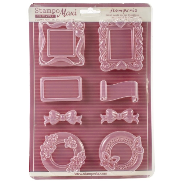 Stamperia Soft Maxi Mould 8.5"X11.5" - Frames