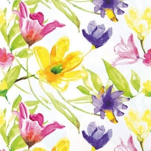 A pack of 12 by 12 inch German Decoupage Napkins ( 5 pcs ) - Lucy