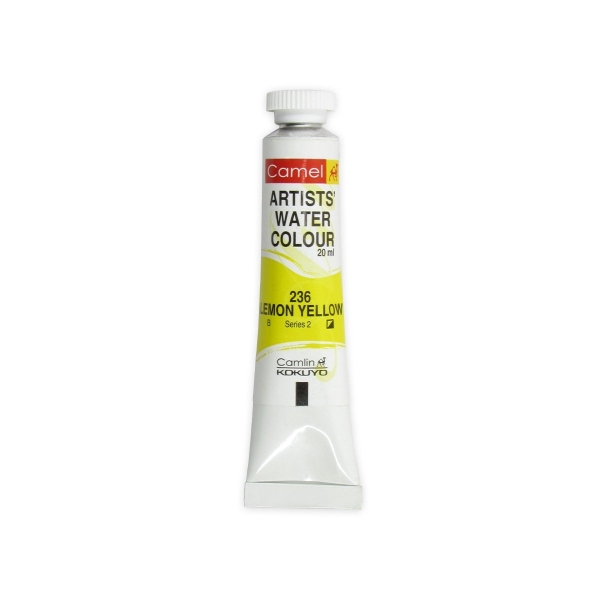 Camel Artist Watercolour Tubes (20 ml) - Series 2 - Lemon Yellow (236)