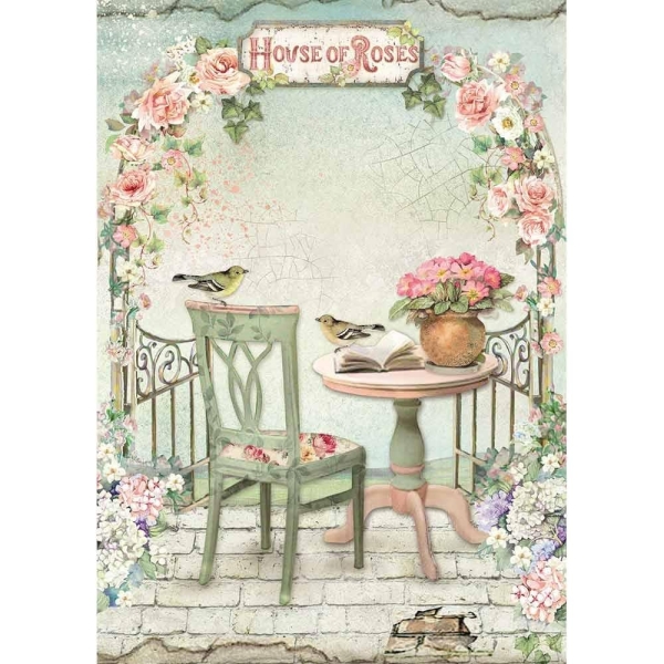 Stamperia Rice Paper A4 - Gazebo