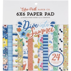 Echo Park paper pad - Dive in to Summer (6by6 inch)