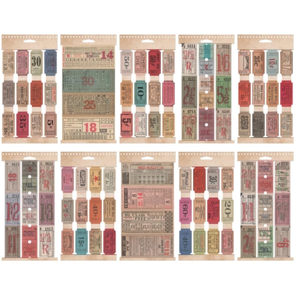 Tim Holtz Idea-Ology Ticket Book 104/Pkg