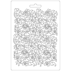 Stamperia Soft Maxi Mould A5 - Ramage Flowers and Leaves