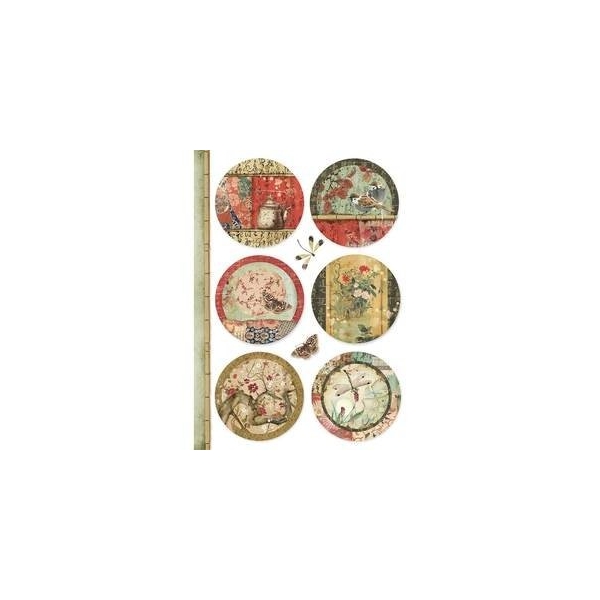 Stamperia Rice Paper A4 - Oriental Spheres