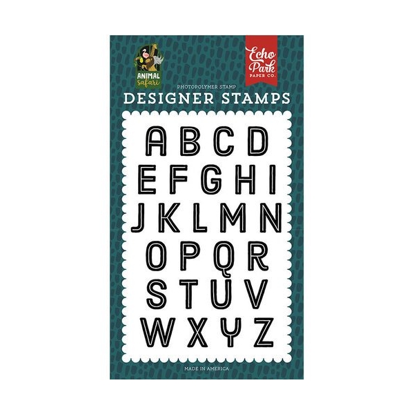 Echo Park Clear Stamp - Zoo Day Alphabet Stamp