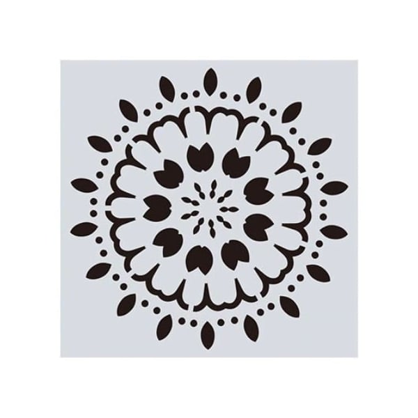 Mandala 8by8 inch stencils (Design 13)