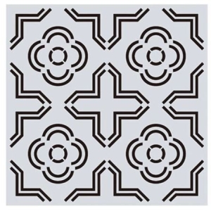 Mandala 8by8 inch stencils (Design 2)