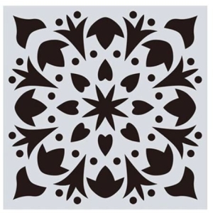 Mandala 8by8 inch stencils (Design 4)