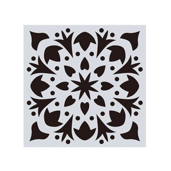 Mandala 8by8 inch stencils (Design 4)