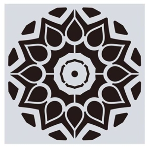 Mandala 8by8 inch stencils (Design 5)