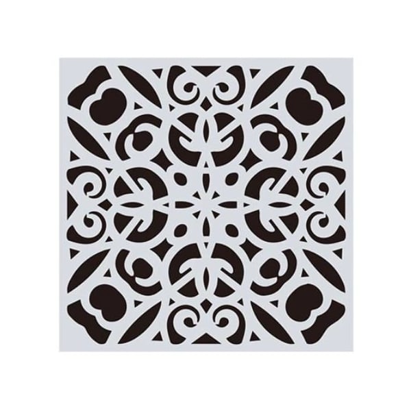 Mandala 8by8 inch stencils (Design 6)