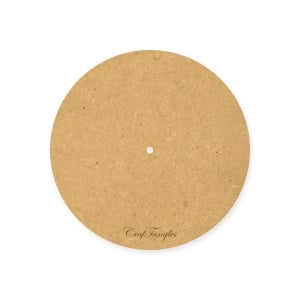 CrafTangles 10 inch 5 mm thick MDF Circle Clock Base