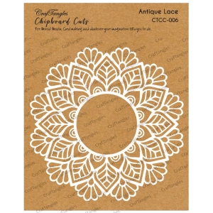 CrafTangles Chipboard Cuts - Antique Lace