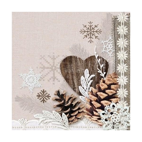 German Decoupage Napkins (5 pcs) - Winter Nature