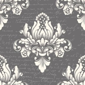 German Decoupage Napkins (5 pcs) - Barok Grey