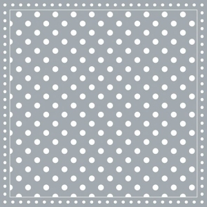 German Decoupage Napkins (5 pcs) - Stripes Dots Grey