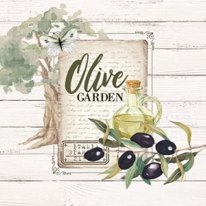 German Decoupage Napkins (5 pcs) - Olive Garden