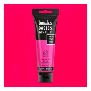Liquitex Basics Acrylic Paint - Flourescent Pink (118ML)