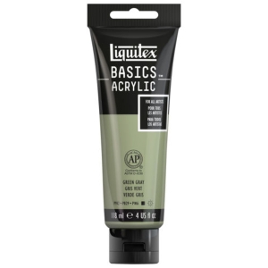 Liquitex Basics Acrylic Paint - Green Grey (118ML)
