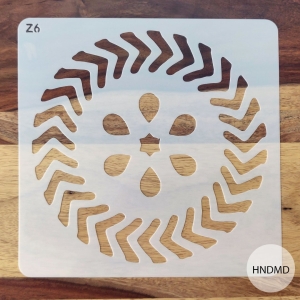 8by8 inch stencil - Design 37