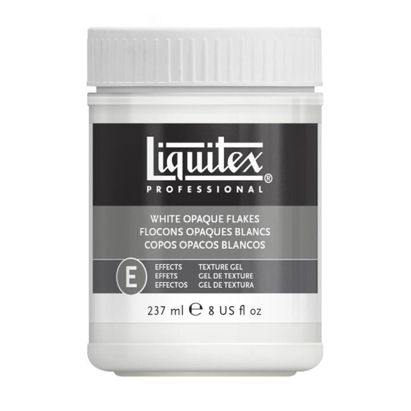Liquitex Texture Gel Medium White Opaque Flakes 237Ml